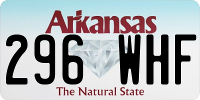 AR license plate 296WHF