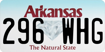 AR license plate 296WHG