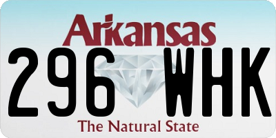 AR license plate 296WHK