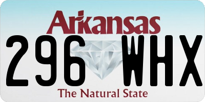 AR license plate 296WHX