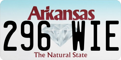 AR license plate 296WIE