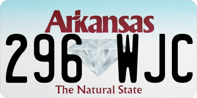 AR license plate 296WJC