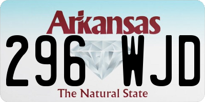 AR license plate 296WJD
