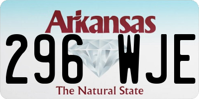 AR license plate 296WJE
