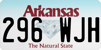 AR license plate 296WJH