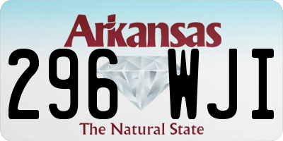 AR license plate 296WJI