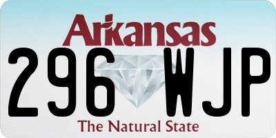 AR license plate 296WJP
