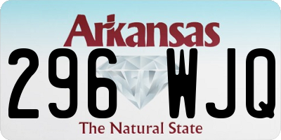 AR license plate 296WJQ