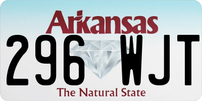 AR license plate 296WJT