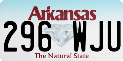 AR license plate 296WJU