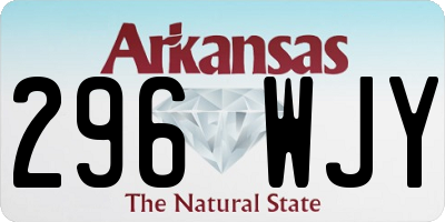 AR license plate 296WJY