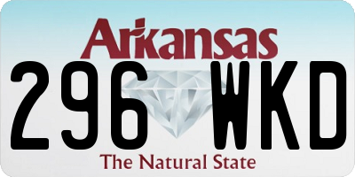 AR license plate 296WKD