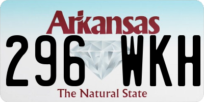 AR license plate 296WKH