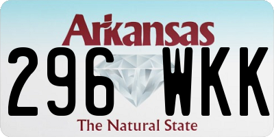 AR license plate 296WKK