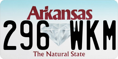 AR license plate 296WKM