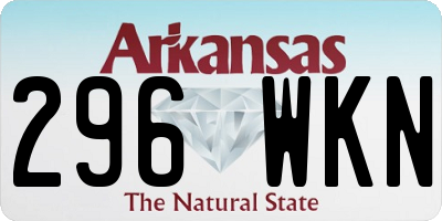 AR license plate 296WKN