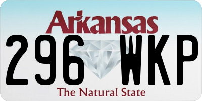 AR license plate 296WKP
