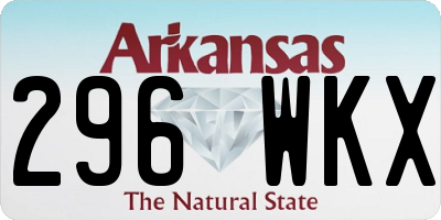 AR license plate 296WKX
