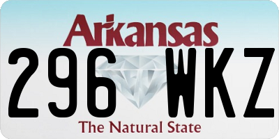AR license plate 296WKZ