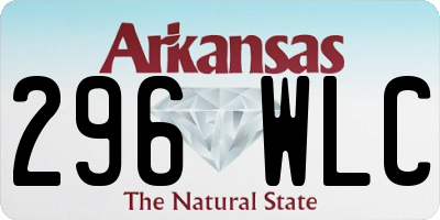AR license plate 296WLC