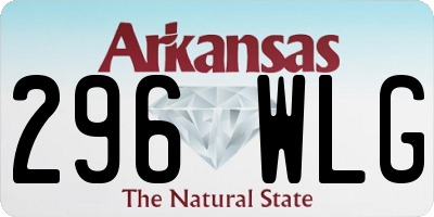 AR license plate 296WLG