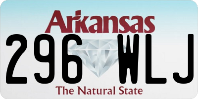 AR license plate 296WLJ