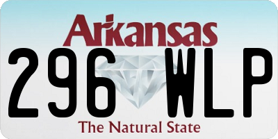 AR license plate 296WLP