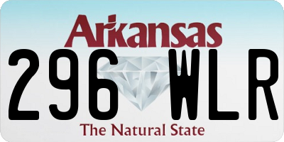 AR license plate 296WLR