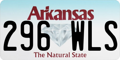 AR license plate 296WLS