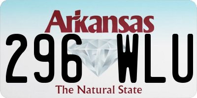 AR license plate 296WLU