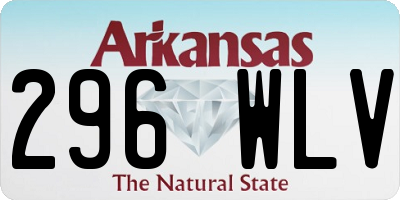 AR license plate 296WLV