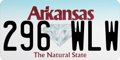 AR license plate 296WLW