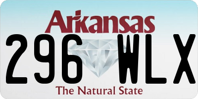 AR license plate 296WLX