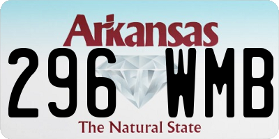 AR license plate 296WMB