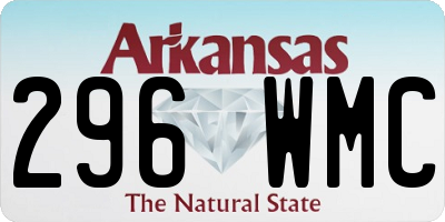 AR license plate 296WMC