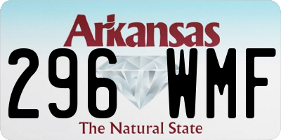 AR license plate 296WMF