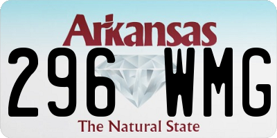 AR license plate 296WMG