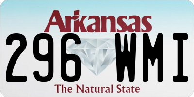 AR license plate 296WMI