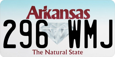 AR license plate 296WMJ