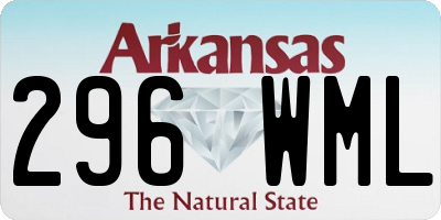 AR license plate 296WML