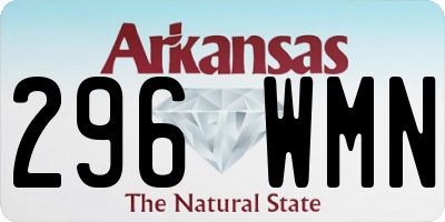 AR license plate 296WMN
