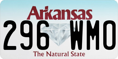 AR license plate 296WMO