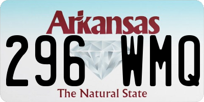 AR license plate 296WMQ