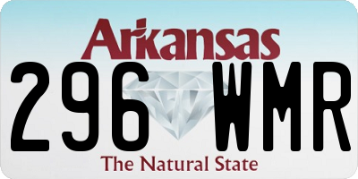 AR license plate 296WMR
