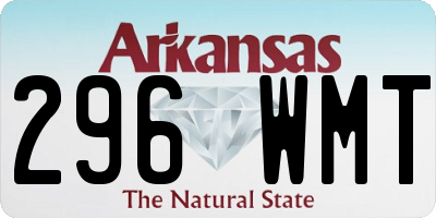 AR license plate 296WMT