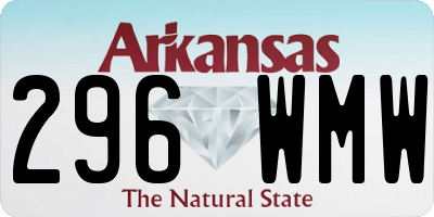 AR license plate 296WMW