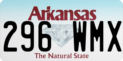 AR license plate 296WMX