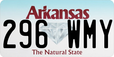 AR license plate 296WMY