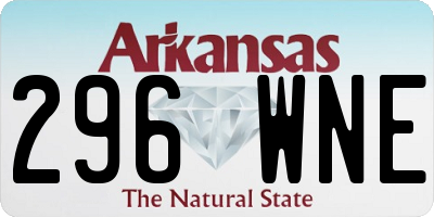 AR license plate 296WNE