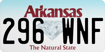 AR license plate 296WNF